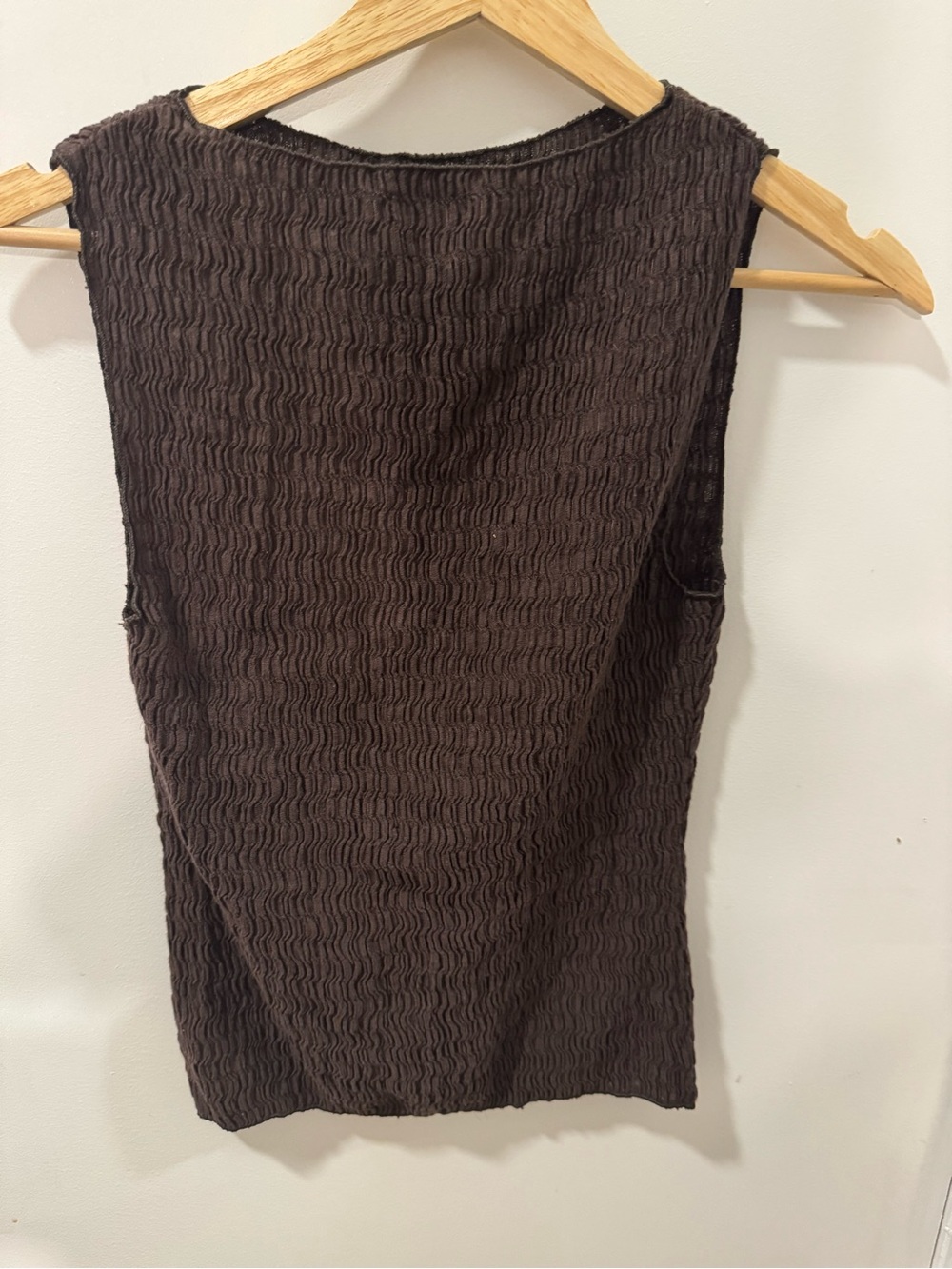 dissh Melissa chocolate sleeveless knit top - size s - Picture 4 of 5